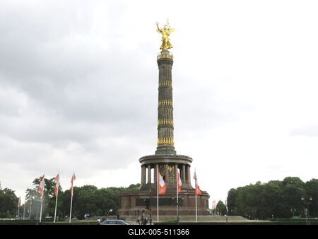 Berlin, 1 July 2017The Victory Column (Siegess?ule) of Berlin. A Diadaloszlop (Siegess?ule). Heinrich Strack tervei szerint ?p?lt 1964-ben a porosz-d?n h?bor?ban aratott gy?zelem eml?k?re.-stock-foto