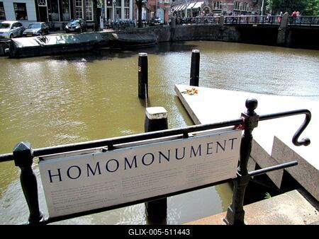Homomonument - Amsterdam-stock-foto