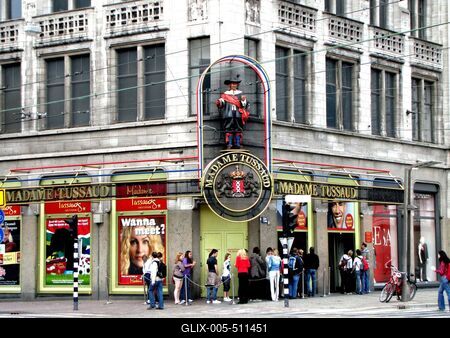 Madame Tussaud's Wax Museum - Amsterdam-stock-foto