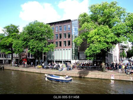 Anna Frank House - Amsterdam-stock-foto
