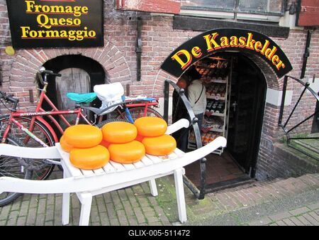 Amsterdam Cheese Shop-stock-foto