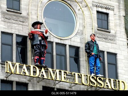 Madame Tussaud's Wax Museum - Amsterdam-stock-foto