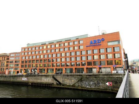 Berlin, 24 March 2018Berlin's ARD television studio.Az ARD telev?zi? berlini studi?ja.-stock-foto