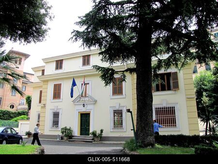 Rome - Embassy of Hungary-stock-foto