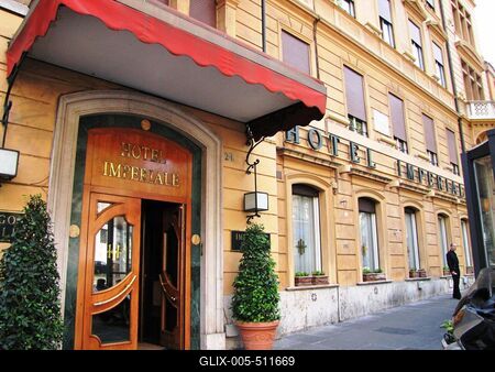 Rome - Hotel Imperiale - Ady Endre-stock-foto