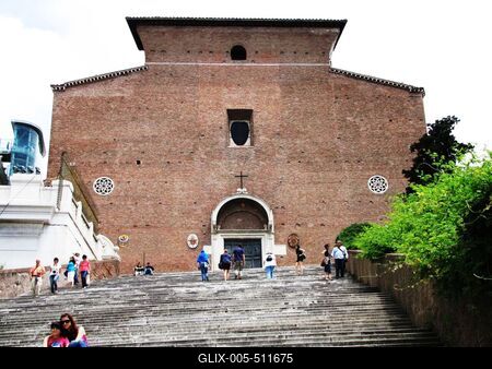 Aracoeli Chirch - Rome Capitol Hill-stock-foto