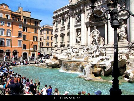 Trevi Fountain - Rome-stock-foto