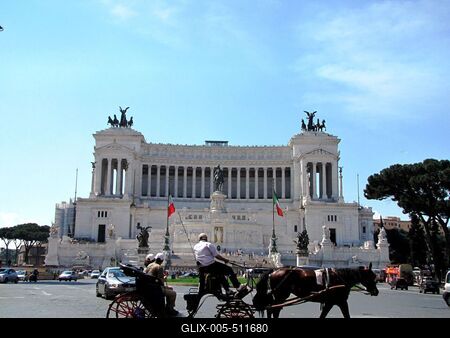 Rome - Victor Emanuel Monument - Piazza Venezia-stock-foto