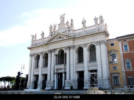 Rome - Basilica od San Giovanni in Laterano-stock-foto