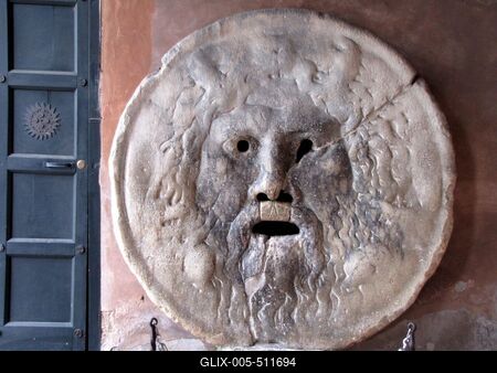 Mouth of Truth - Bocca della Verit? - Rome-stock-foto