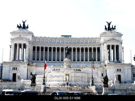 Rome - Victor Emanuel Monument - Piazza Venezia-stock-foto