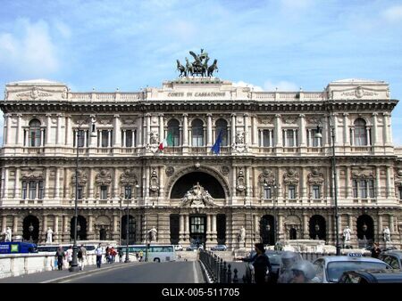 Rome - Justice Palace - Supreme Court-stock-foto