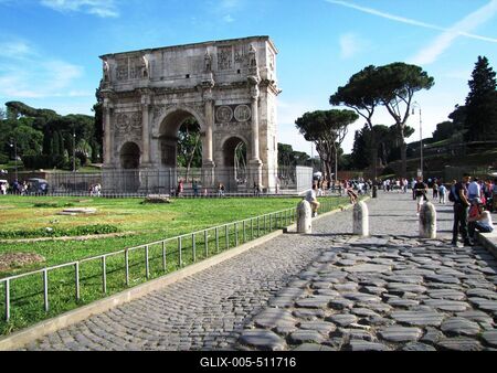 Rome - Arch of Constantine-stock-foto
