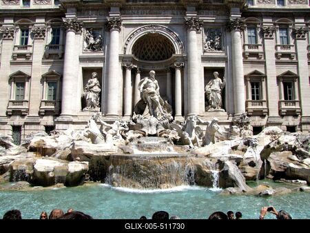 Trevi Fountain - Rome-stock-foto