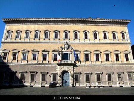 Rome - Farnese Renaissance Palace-stock-foto