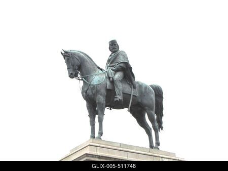 Rome - Giuseppe Garibaldi Statue-stock-foto