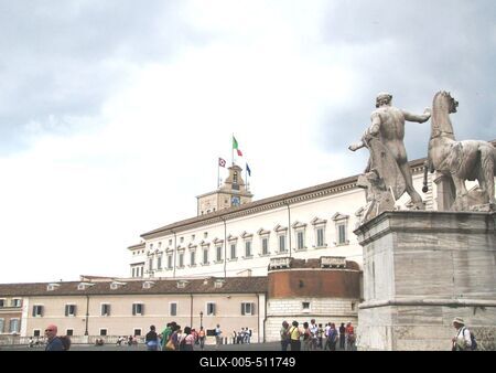 Rome - Quirinale Palace - Head of State Office-stock-foto