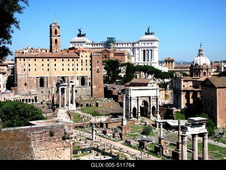 Forum Romanum - Rome - Capitol - Heart of Roman Empire-stock-foto