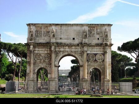 Rome - Arch of Constantine-stock-foto
