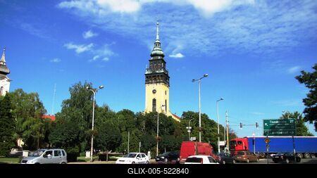 Nagykőrös - HUngary - Reformed Church - 14th C.-stock-foto