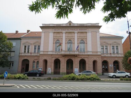 Cultural center - Nagykőrös - Hungary-stock-foto