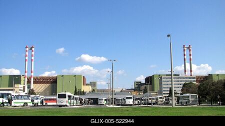 Paks, 21 September 2010The Nuclear Plant of Paks.A paksi atomer?m?.-stock-foto