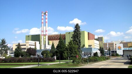 Paks, 21 September 2010The e Nuclear Plant of Paks.A paksi atomer?m?.-stock-foto