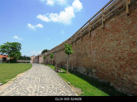 Trnava (Nagyszombat), 27 May 2018The City Walls. (16th Century.)A v?rosfal.(XVI. sz.)-stock-foto