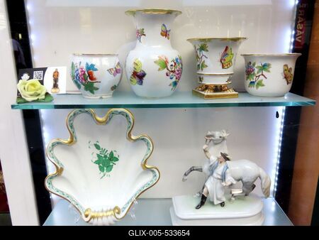 Herend porcalain - Budapest - Traditional art of Herend-stock-foto