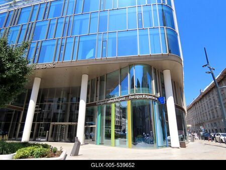 Budapest - The Servita Square Building, with the European Experience Center inside-stock-foto