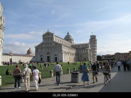 Pisa, Square of Miracles (Piazza dei Miracoli) - Italy-stock-foto