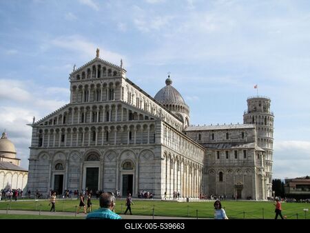 Pisa - Cathedral and Leaning Tower - Italy-stock-foto