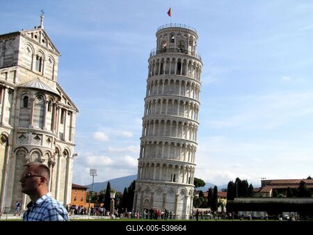 Pisa - Leaning Tower - Italy-stock-foto
