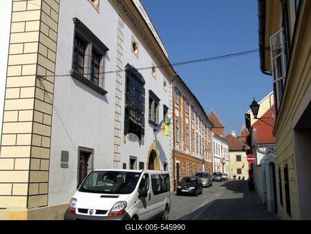 K?szeg (Hungary), 13 September 2016.Chernel street of K?szeg.A Chernel utca..-stock-foto
