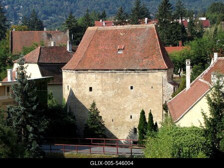 K?szeg (Hungary), 13 September 2016.The Old Tower. Zwinger.A k?szegi ?regtorony.-stock-foto