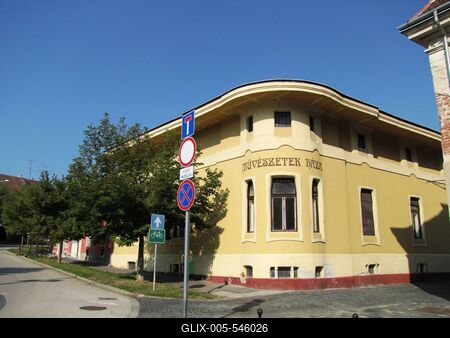 K?szeg (Hungary), 13 September 2016.House of the Arts of K?szeg.M?v?szetek h?za.-stock-foto