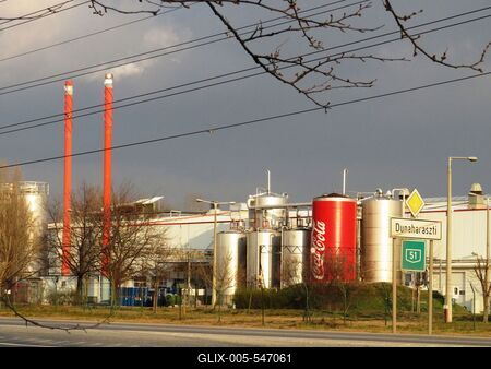 Dunaharaszti, 5 February 2018The Dunaharaszti plant of Coca-Cola Company.A Coca-Cola c?g dunaharaszti ?zeme.-stock-foto