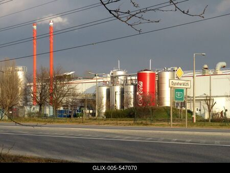 Dunaharaszti, 5 February 2018The Dunaharaszti plant of Coca-Cola Company.A Coca-Cola c?g dunaharaszti ?zeme.-stock-foto