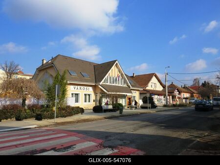 Dunaharaszti, 5 February 2018The City Library. A v?rosk?nyvt?r a D?zsa Gy?rgy utc?ban.-stock-foto