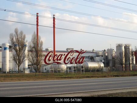 Dunaharaszti, 5 February 2018The Dunaharaszti plant of Coca-Cola Company.A Coca-Cola c?g dunaharaszti ?zeme.-stock-foto