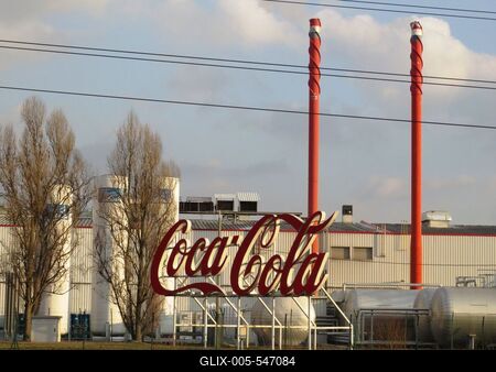 Dunaharaszti, 5 February 2018The Dunaharaszti plant of Coca-Cola Company.A Coca-Cola c?g dunaharaszti ?zeme.-stock-foto