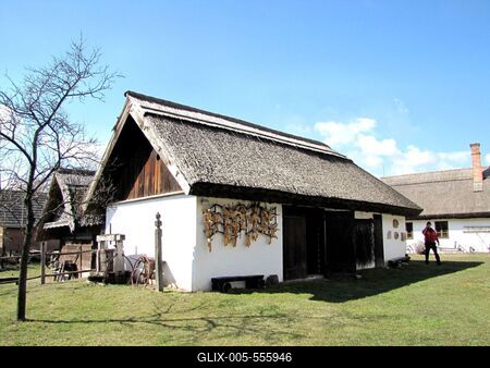 Ócsa, 2010. március 14.Ócsai tájházak. Skanzen.-stock-foto