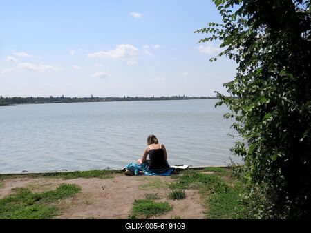 Velence (Hungary), 23 August 2017Summer end at the Velence Lake in Hungary.Ny?rv?ge a Velencei-t?n?l.-stock-foto
