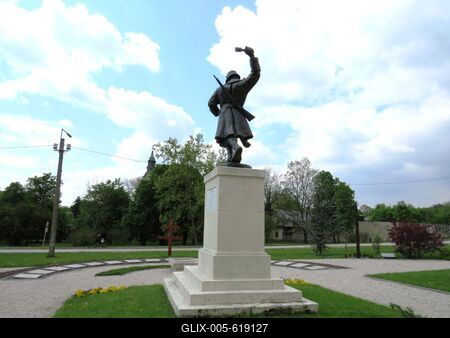 Martonv?s?r, 30 April 2017World War I heroic monument.I. vil?gh?bor?s h?si eml?km?.-stock-foto