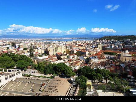 Panorama of Cagliari - Sardinia - Italy-stock-foto