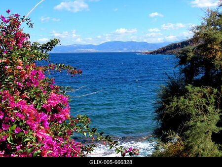 The beach of Castelsardo in the northern part of the island of Sardinia - Italy-stock-foto