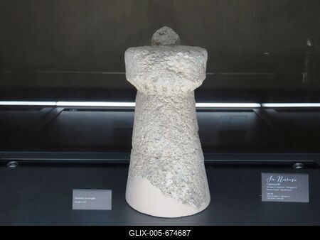 A stone-carved model from 1500 BC - Nuragh culture - Barumini - Satdinia - Italy-stock-foto