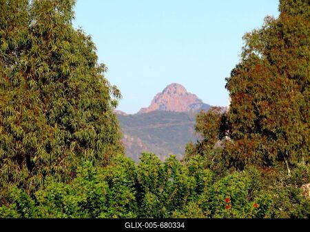 Sardinian mountain peak at dawn - Italy - Nature-stock-foto
