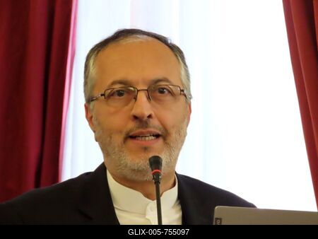 Morteza Moradian, Ambassador of Iran in Budapest - Centenary of diplomatique relations between Hungary and Iran - Exhibition in Budapest-stock-foto