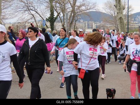 A spring get-together on Margaret Island - Vivicittá - Budapest - Sport-stock-foto